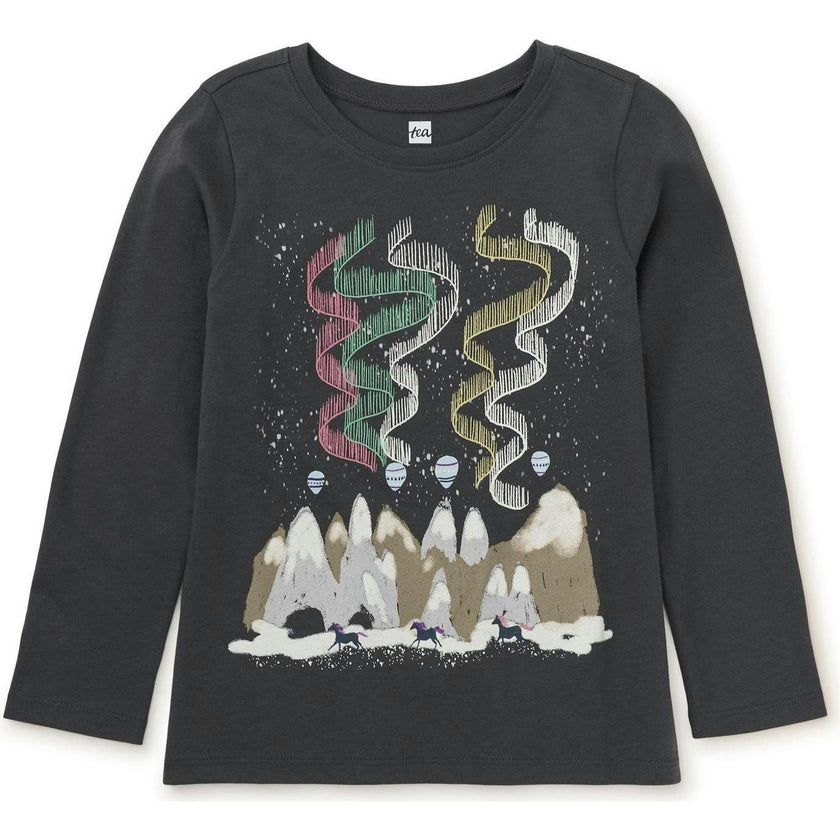 Cappadocia Glow Graphic Tee, Grey