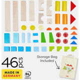 Colored Building Blocks 46 Pc Set
