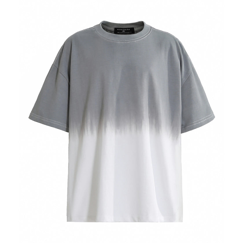 Gray to White Gradient T‑Shirt