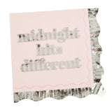 Packed Party Silver Fringe Napkins, Party Paper Ware