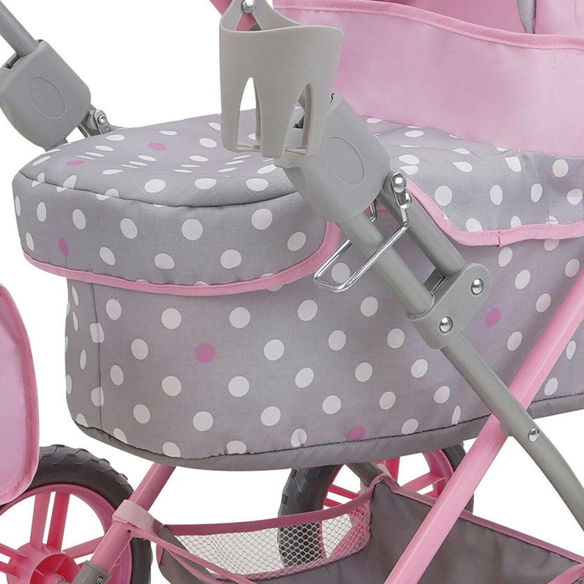 Cotton Candy Pink Amanda Doll Pram Doll Accessory - Pink