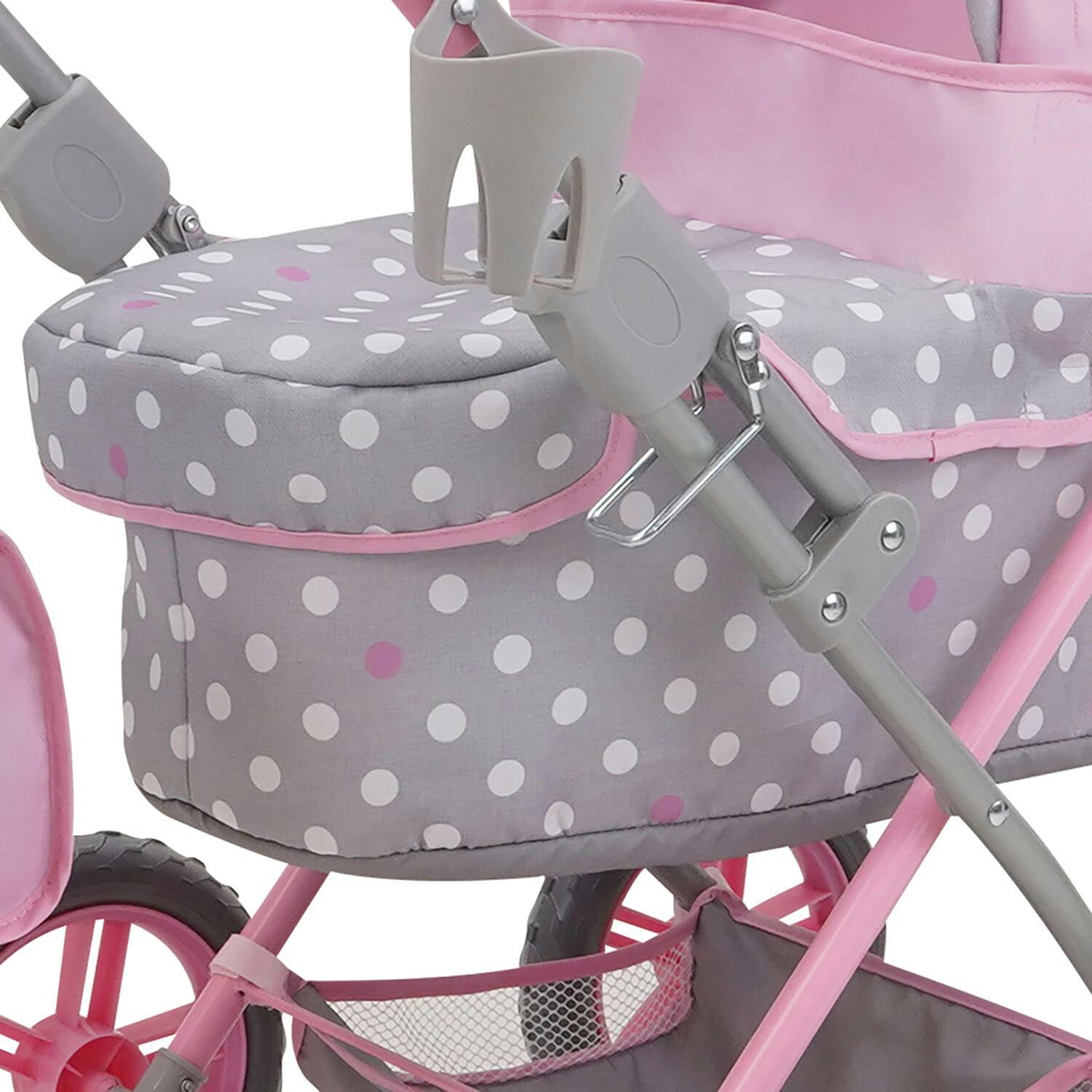 Cotton Candy Pink Amanda Doll Pram Doll Accessory - Pink