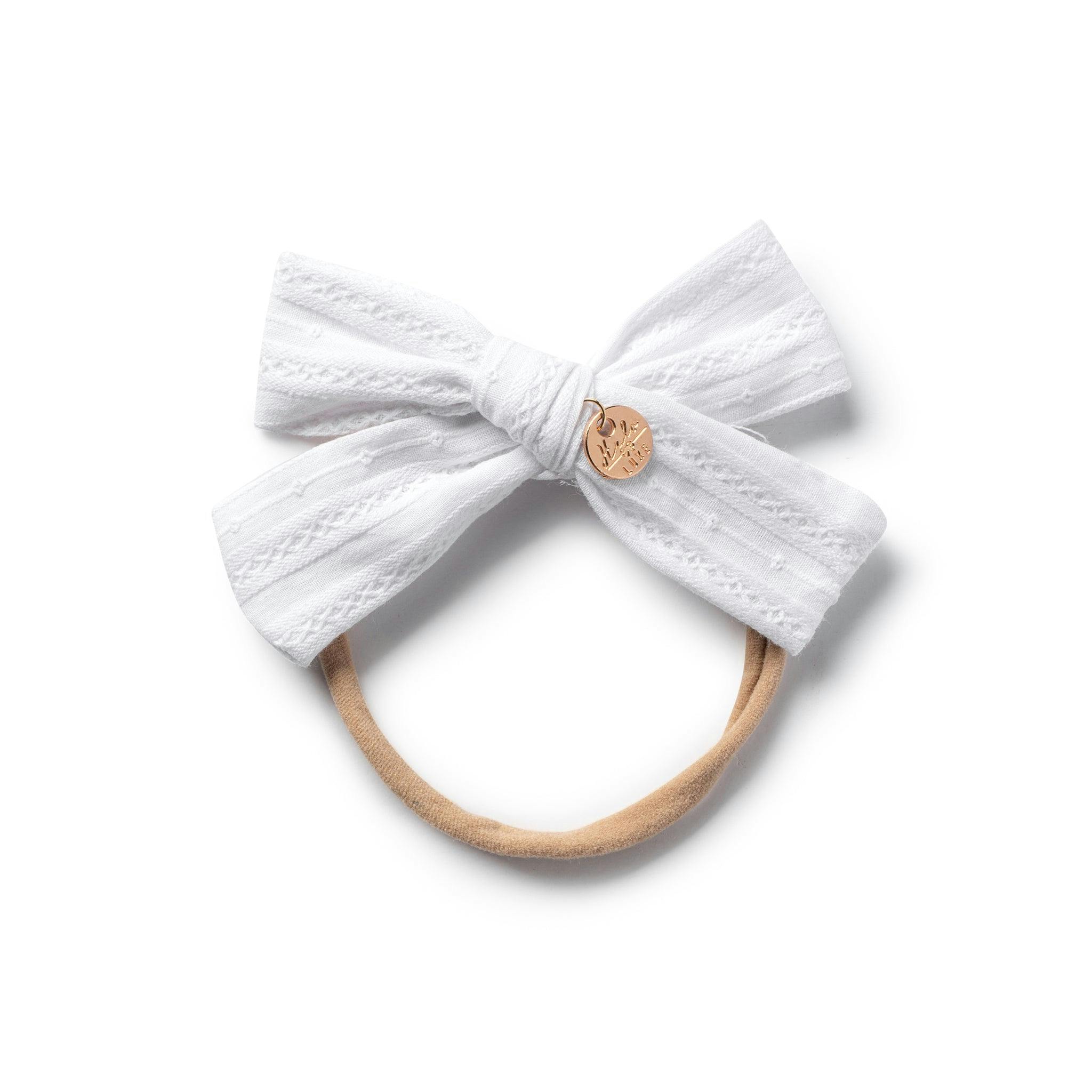 Halo Luxe Luxury Newborn Baby Girl Gift Bundle - Premium Soft Fabric Accessories