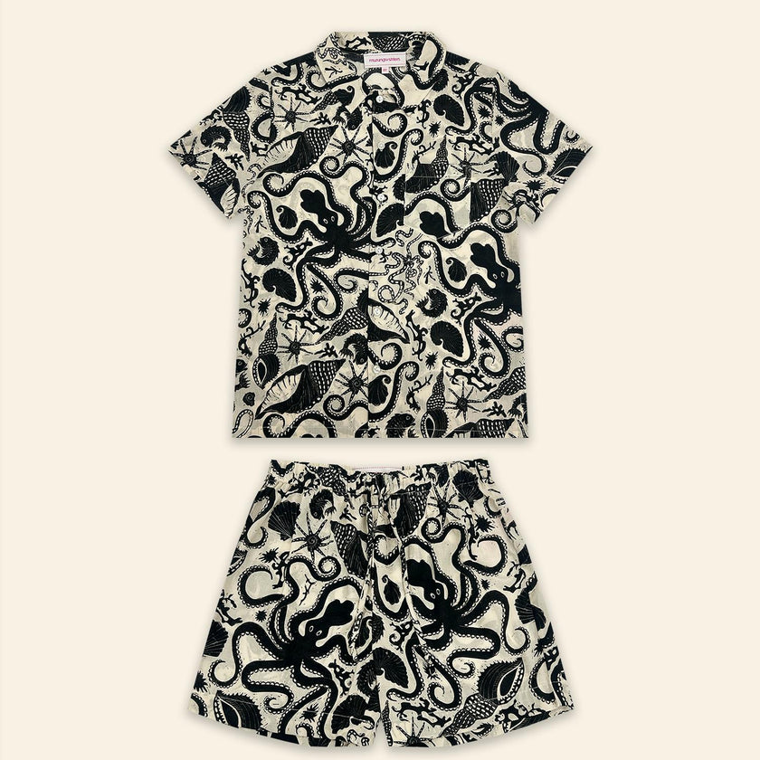 Kids Aryo Shirt and Otto Shorts Octopus Friend