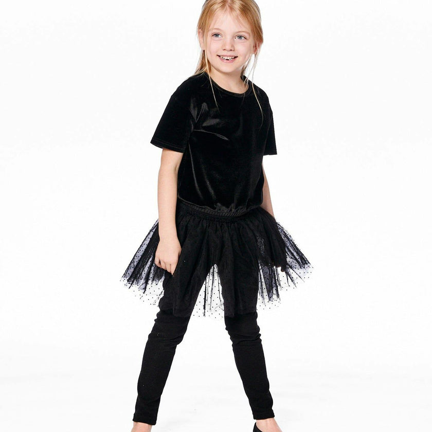 Leggings with Tulle Skirt