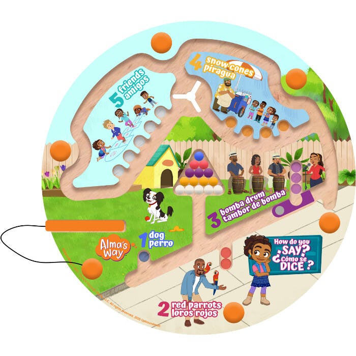 Alma’s Way™ “How Do You Say?” Bilingual Montessori Maze Toy