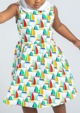 Sailboat Print Twirl Dress