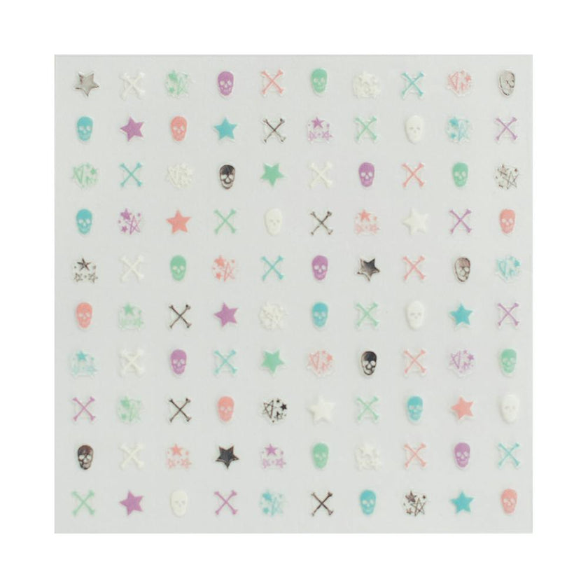 Pastel Skull Nail Stickers