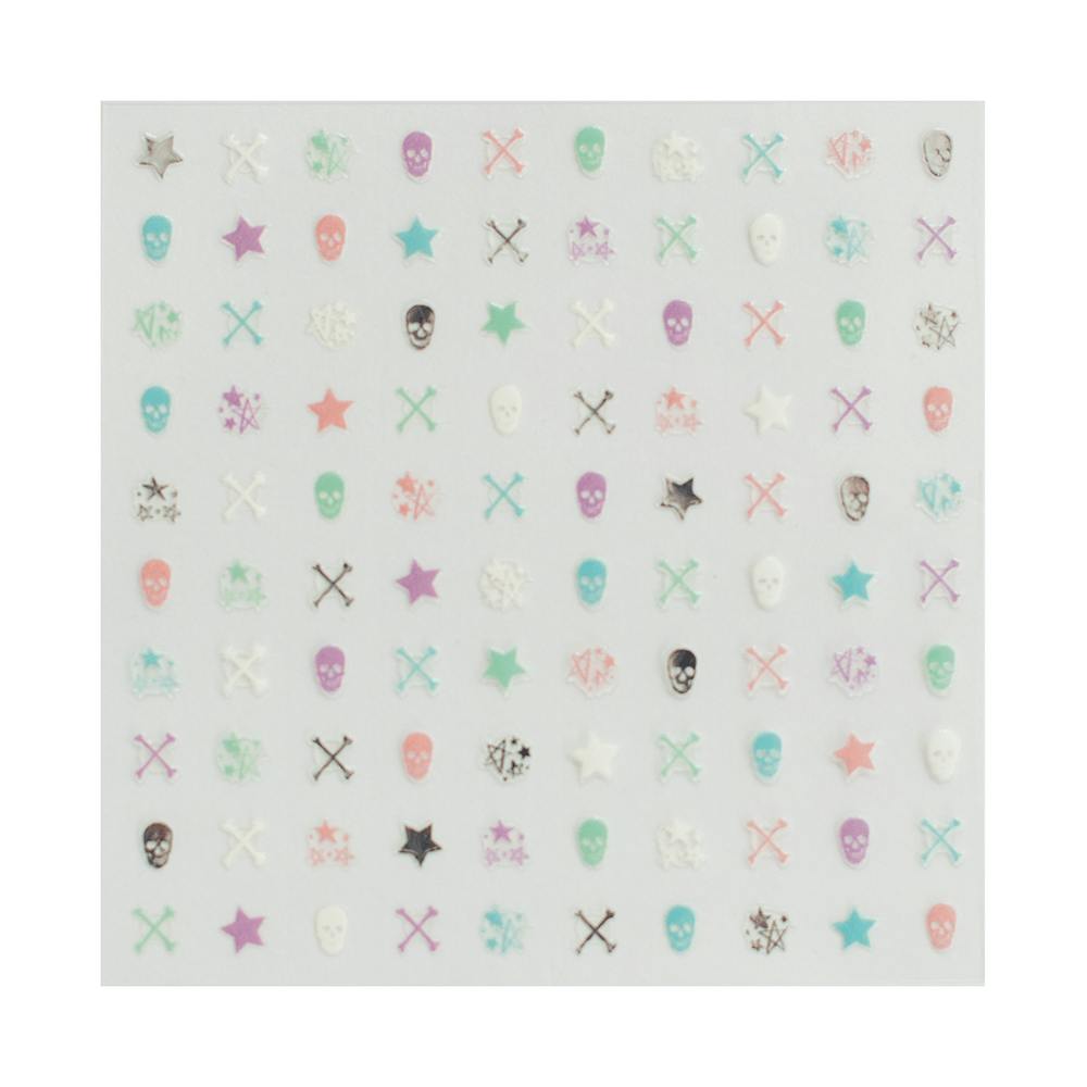 Pastel Skull Nail Stickers