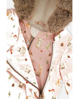 Baby Two Piece Snowsuit Pink Animal Print
