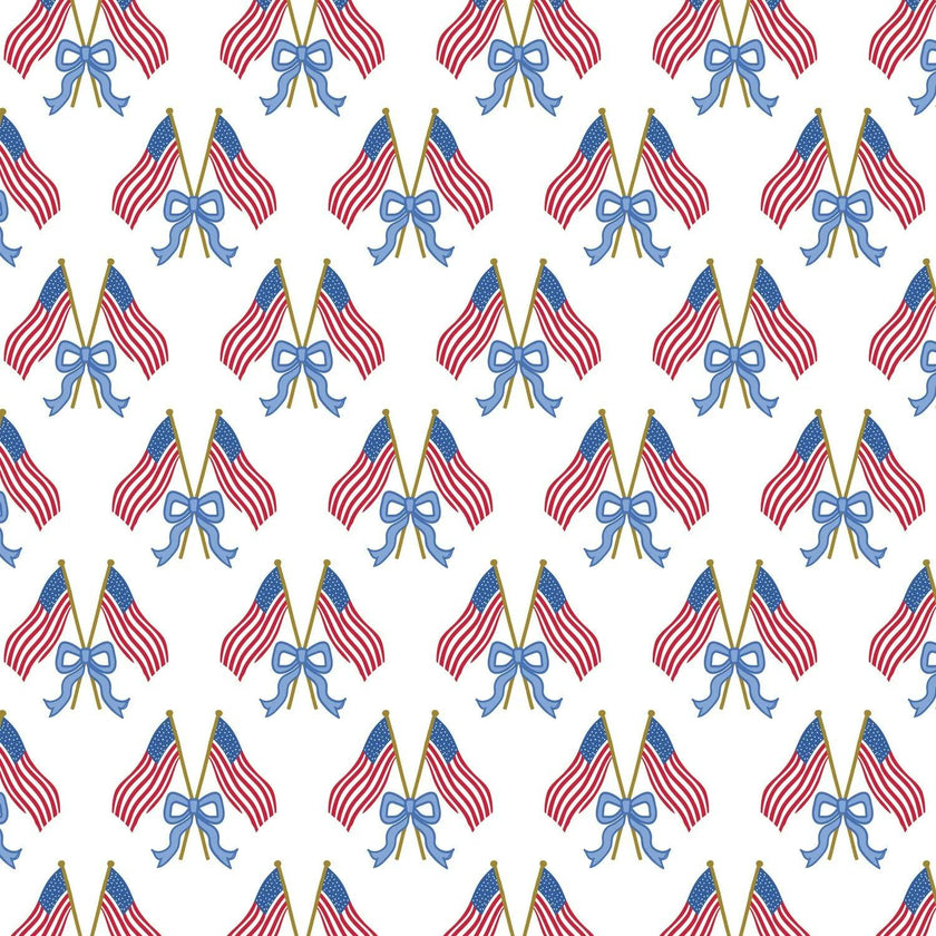Emery Girls' Short Set - Stars, Stripes and Bows