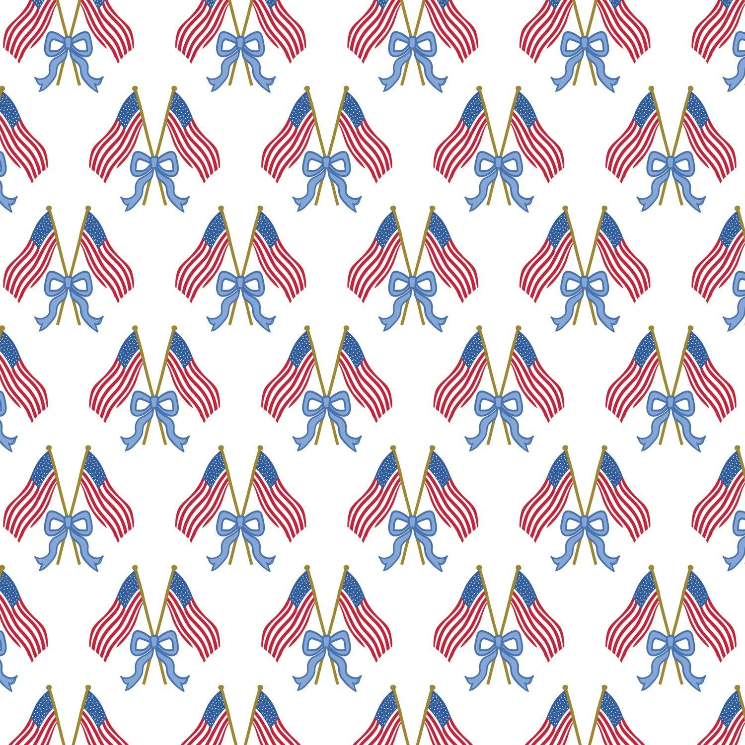 Emery Girls' Short Set - Stars, Stripes and Bows
