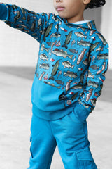 Wishin I Was Fishin' Blue Jogger Set