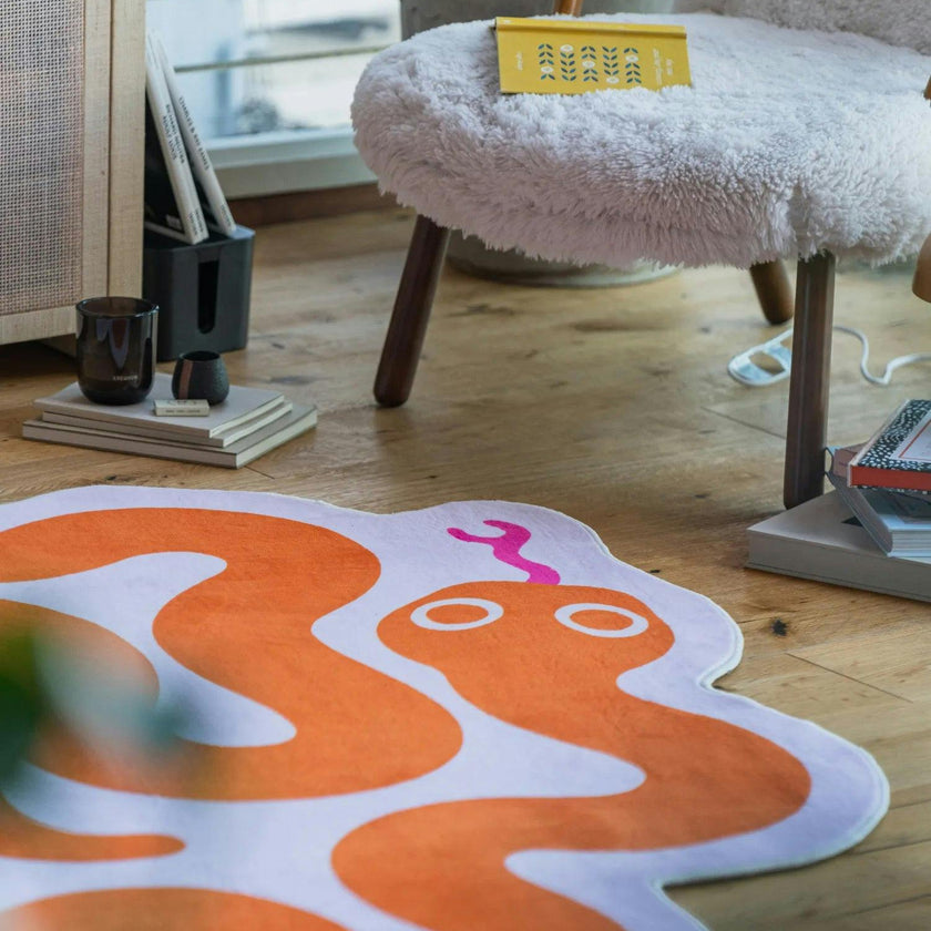 Spiral Snake Design Rug by Johann Banta