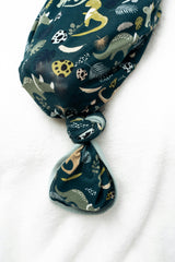 Prehistoric Friends Dinosaur Bamboo Gown and Hat Newborn Baby Gift Set