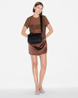 Black Madison Flap Crossbody