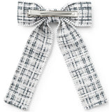 Estella Tweed Pearl Trimmed Long Tail Clip