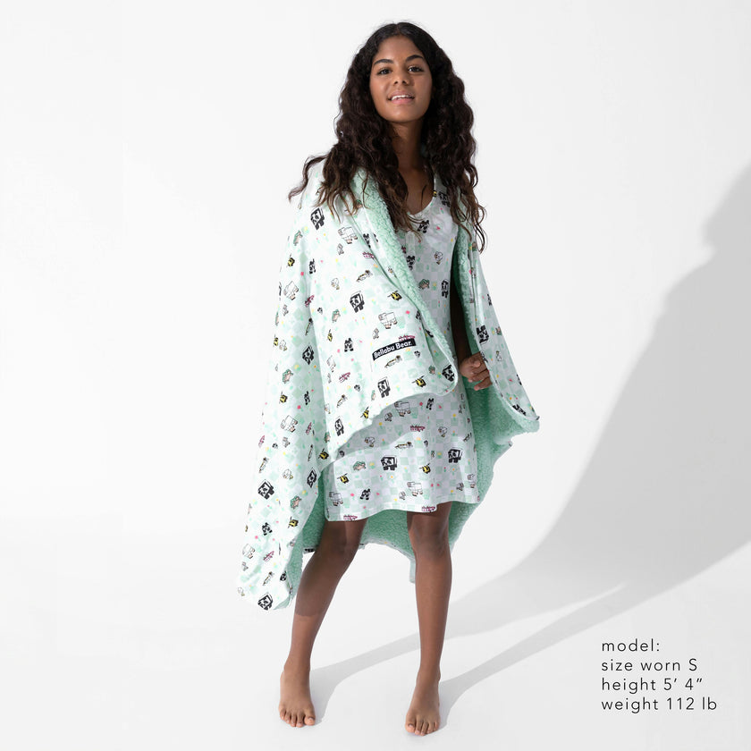 Minecraft: Sleep Repeat Bamboo Women's Nightgown
