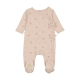 Scattered Blossoms Footie Barely Pink