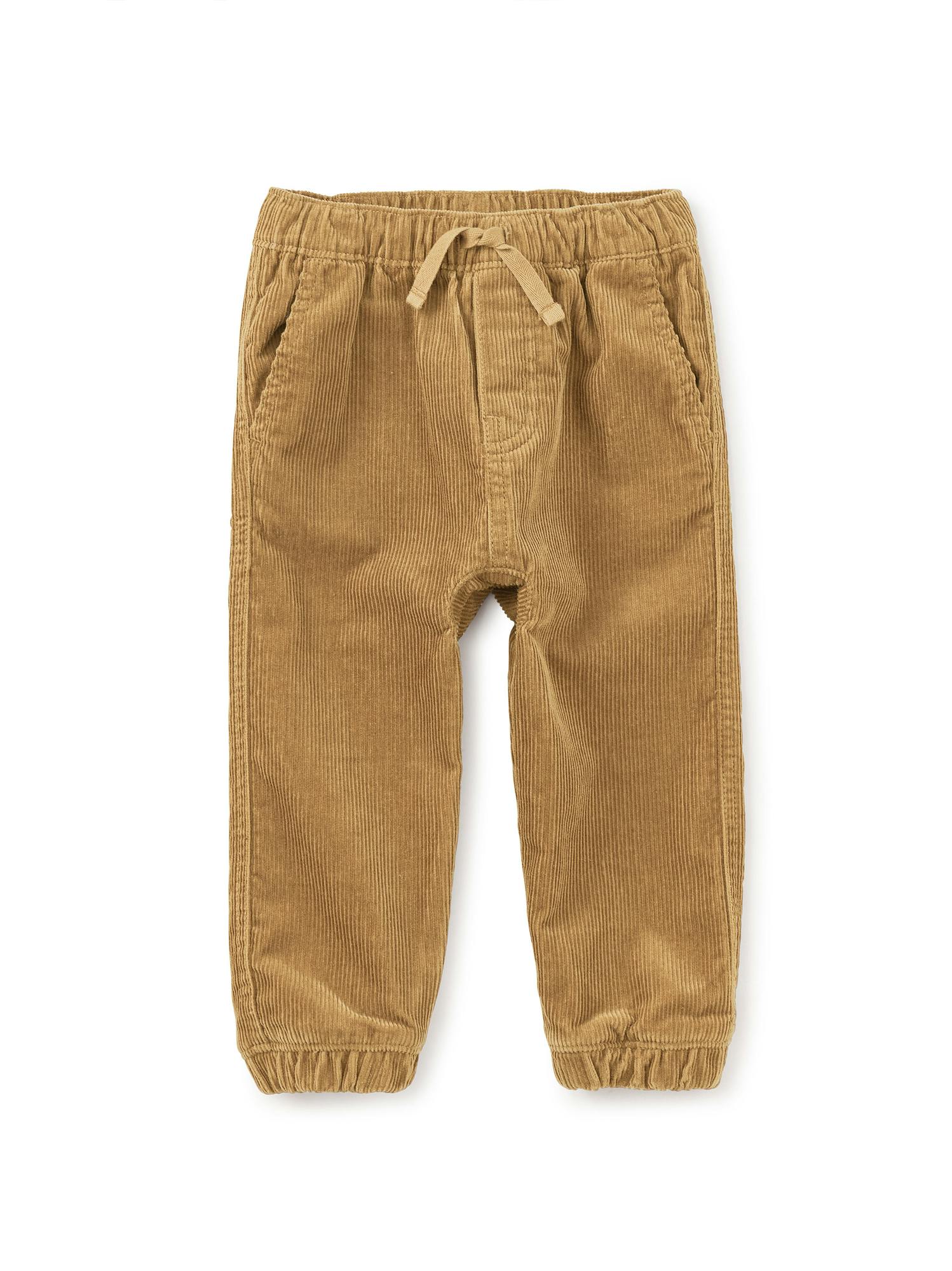 Corduroy Baby Pants, Raw Umber