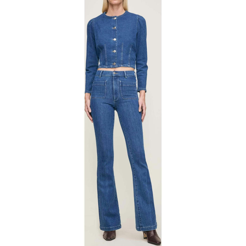 Bridget Boot High Rise Instasculpt™ 33" Jeans Blue Water