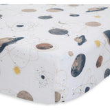 Cotton Muslin Crib Sheet - Planetary