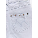 Girls Twill Stud Short in Cloud Blue