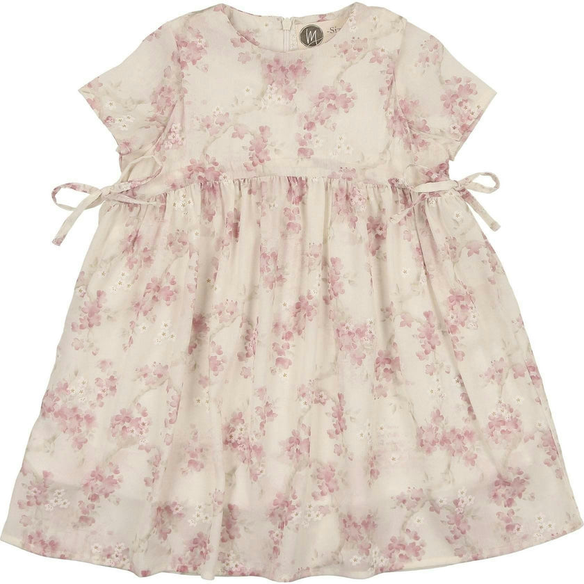 Ribbon Tie Short Sleeve Dress