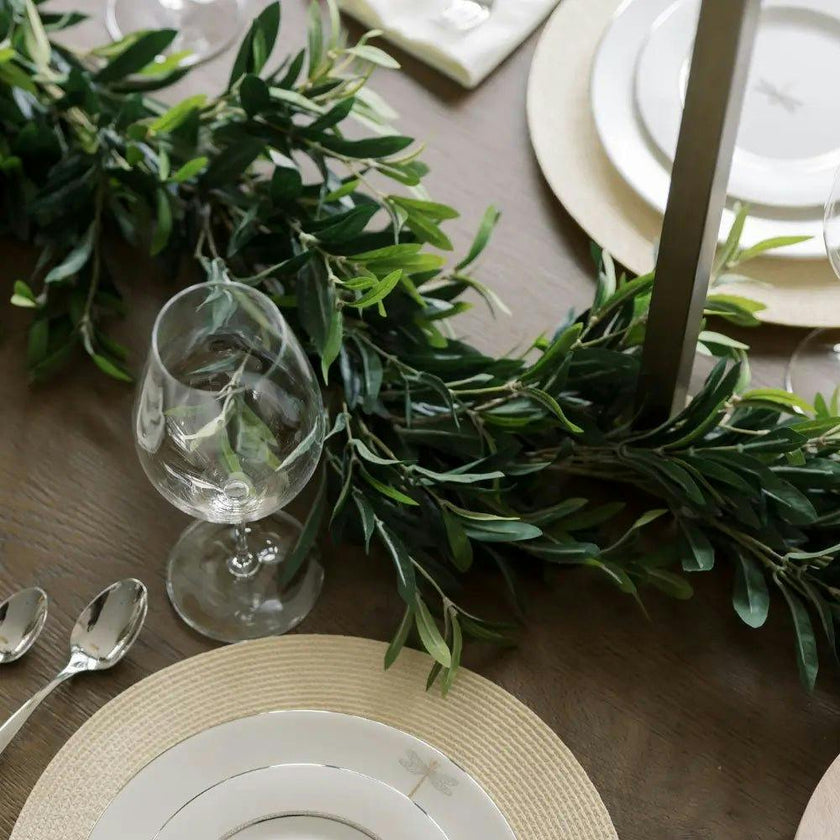 9' Artificial Olive Leaf Garland