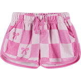 Infant Girls Terry Set | Checkered Bow