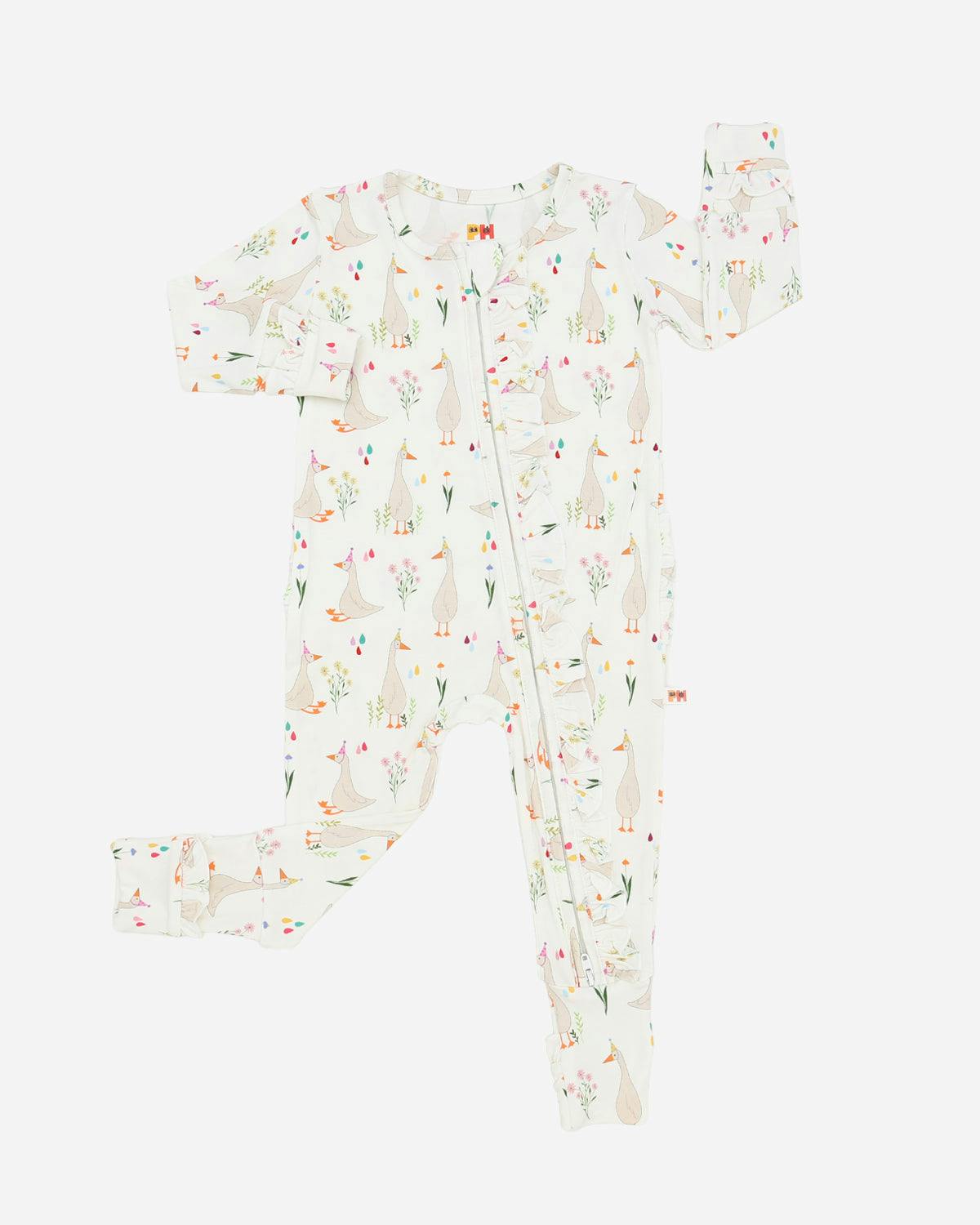 Bamboo LS Zipper Romper
