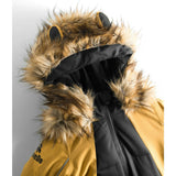 Liodo Adjustable Hood Waterproof Zipper Snowsuit, Brown