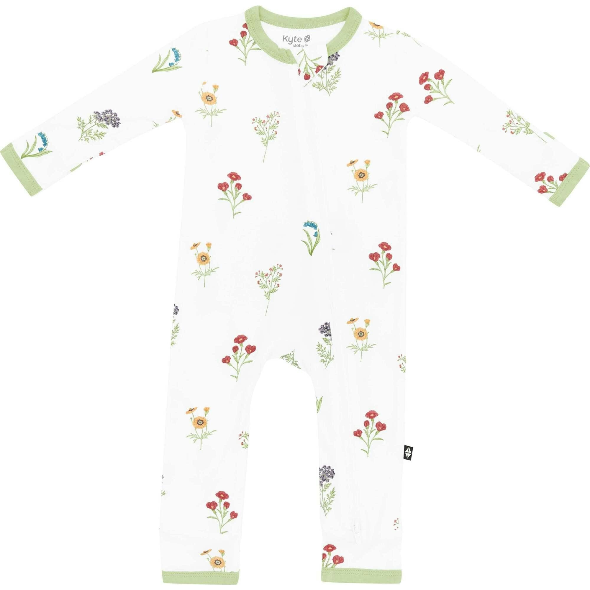 Zippered Romper, Wildflower