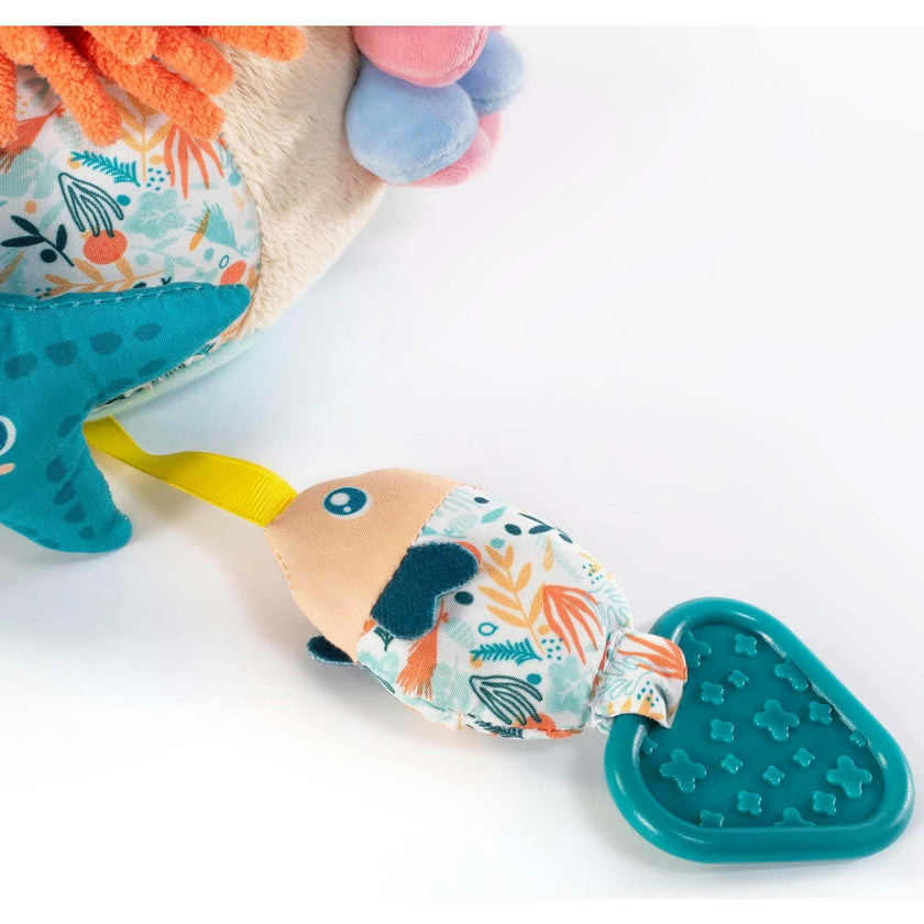 Sensorial Reef Plush Ocean Themed Baby Toy with Teething Elements