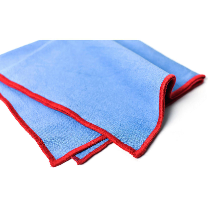 Color Block French Blue and Red Napkin