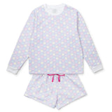 Janann Women's Sweatshirt Short Set Preppy Smiles