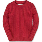 Organic Cable Crewneck Pullover Sweater