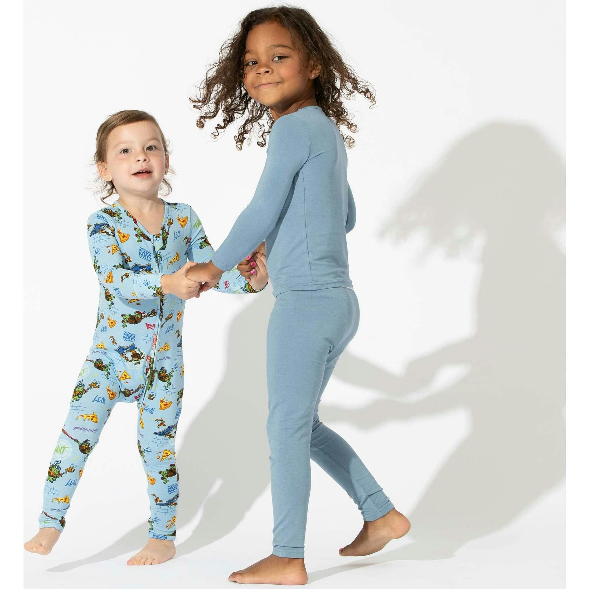 Oasis Teal Bamboo Kids Pajamas