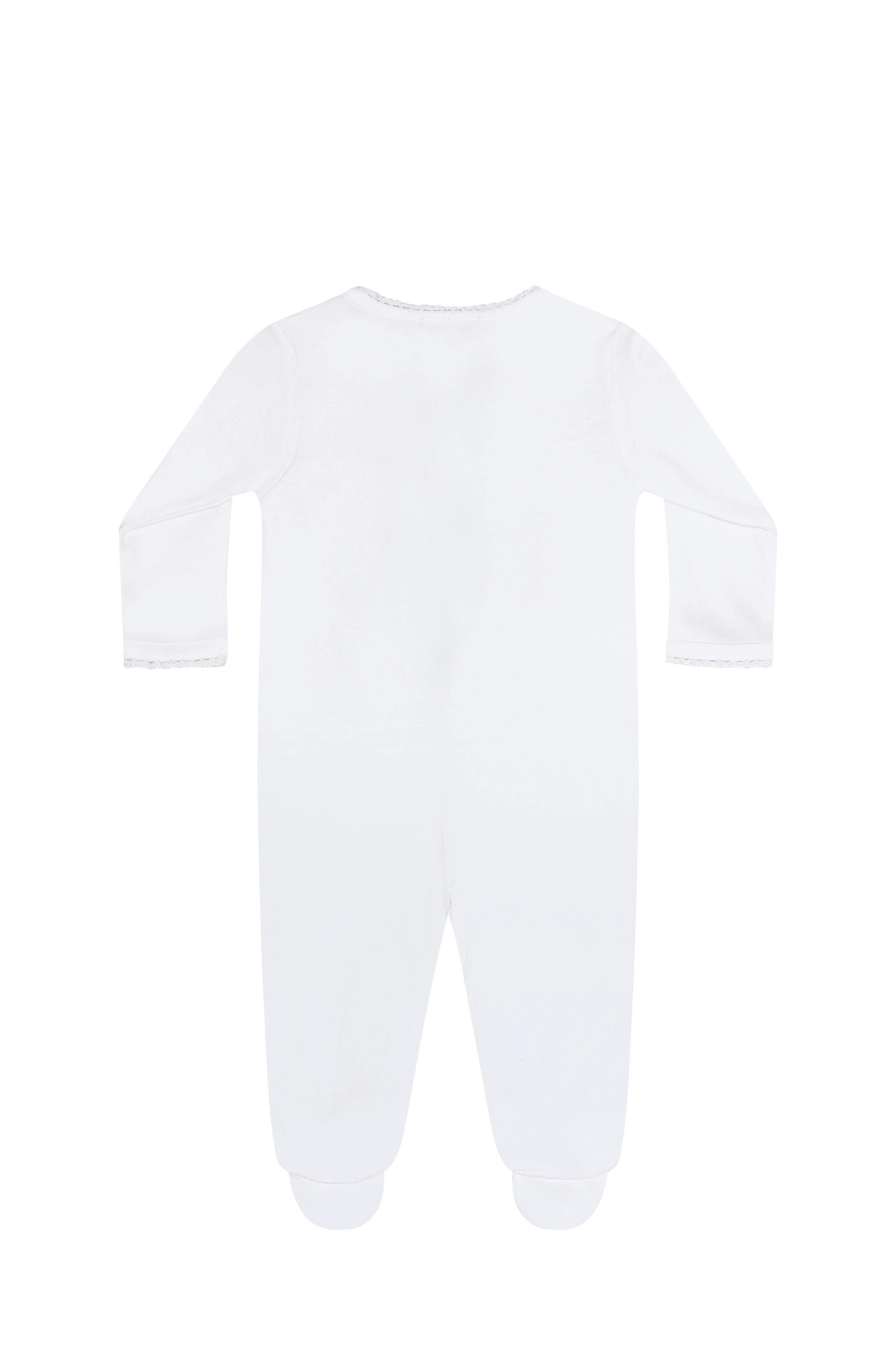 White Crochet Footie