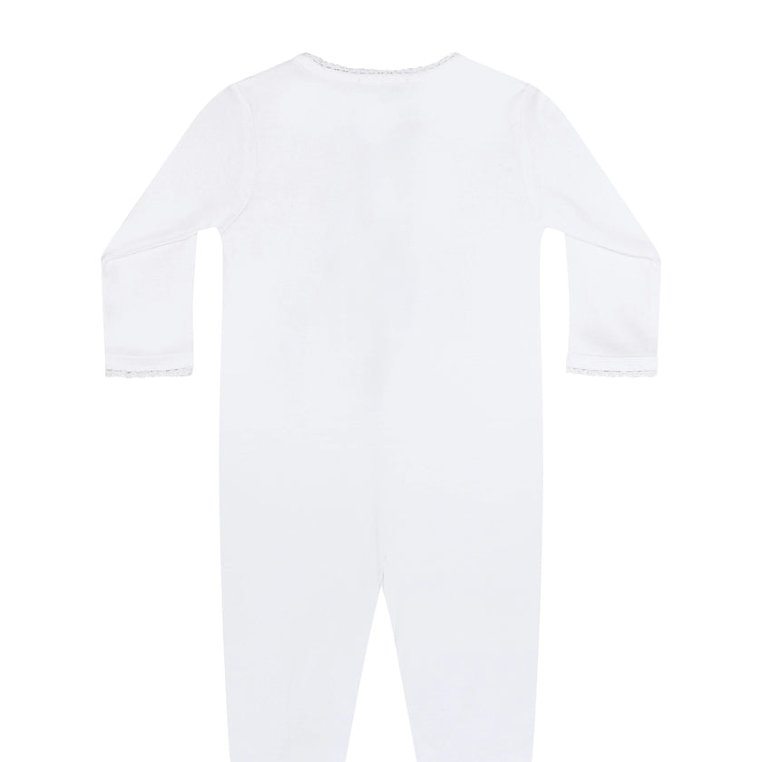 White Crochet Footie