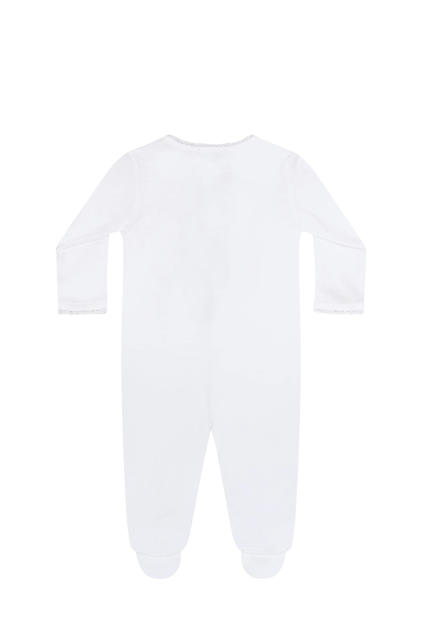 White Crochet Footie