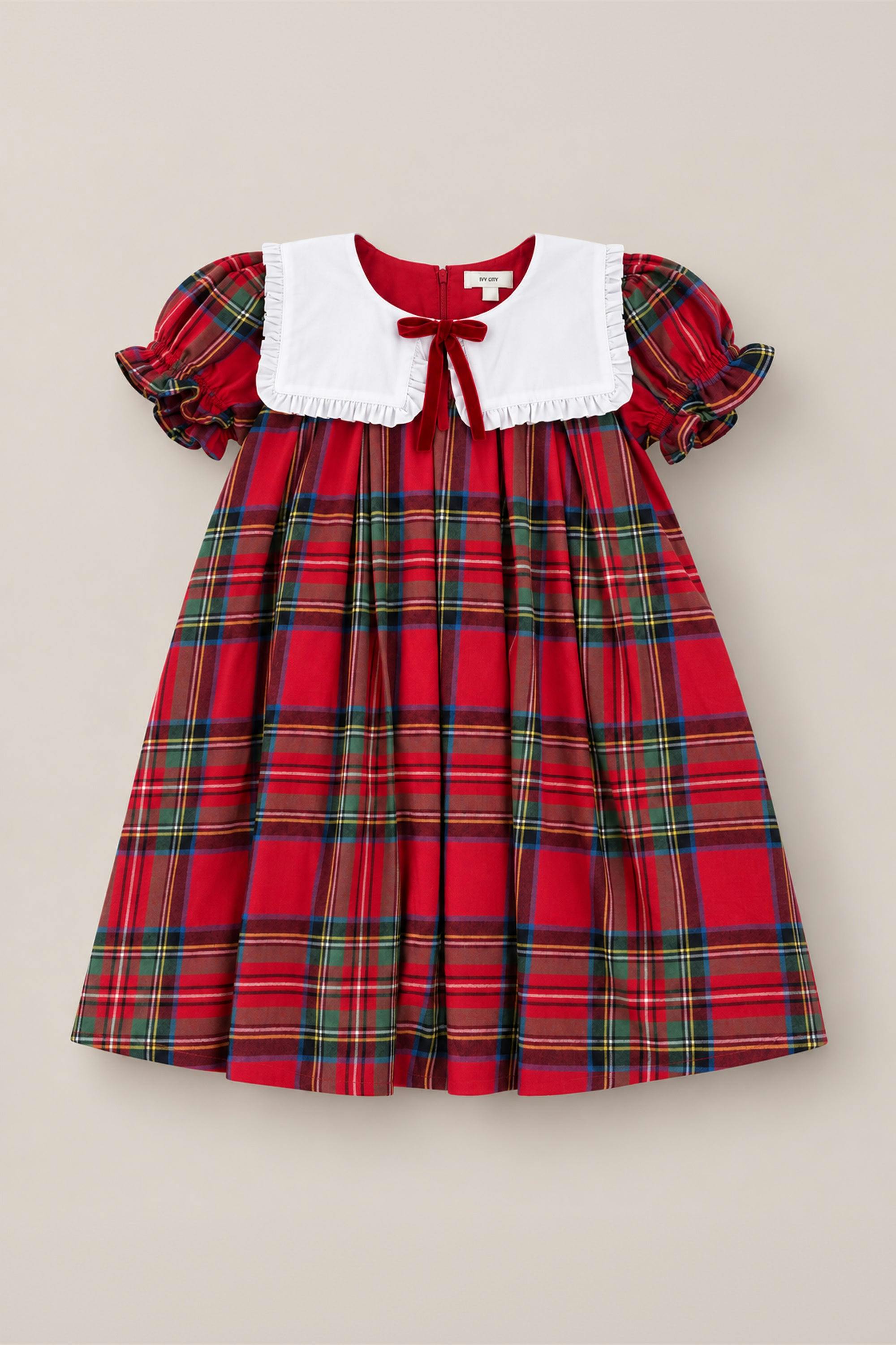 Mini Emery Dress in Holiday Plaid