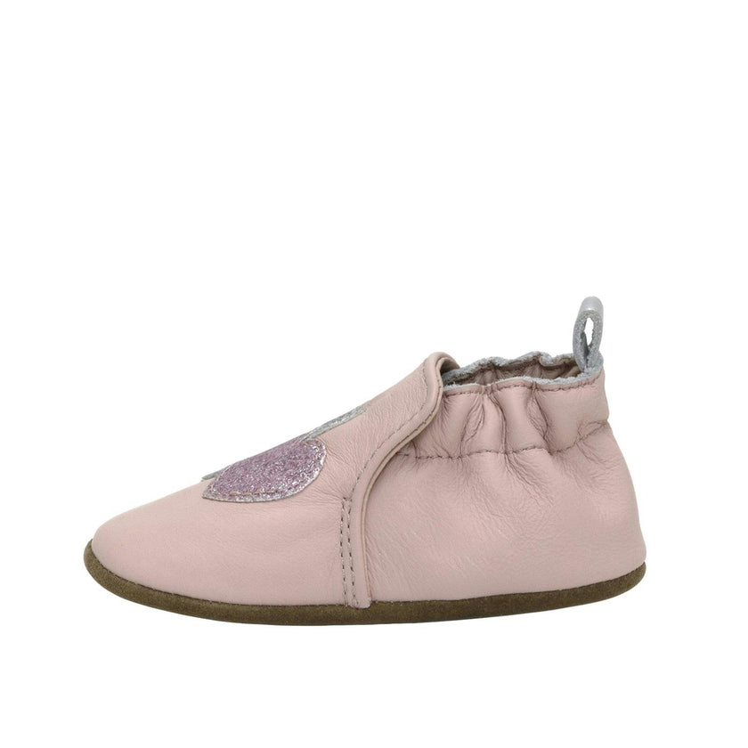 Heart Sparkle Lt Pink Soft Sole