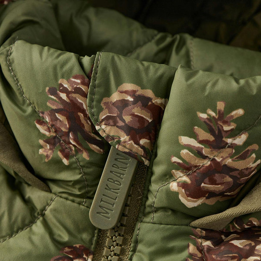 Pinecone Lightweight Down Hooded Jumpsuit