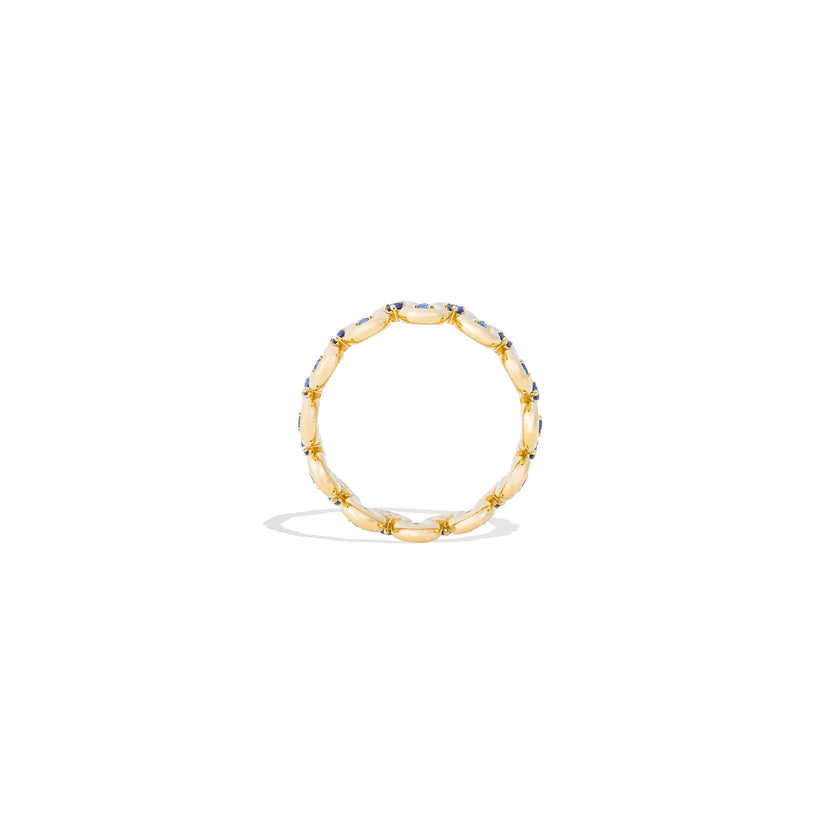 Found Squiggle Ring - Blue Sapphire