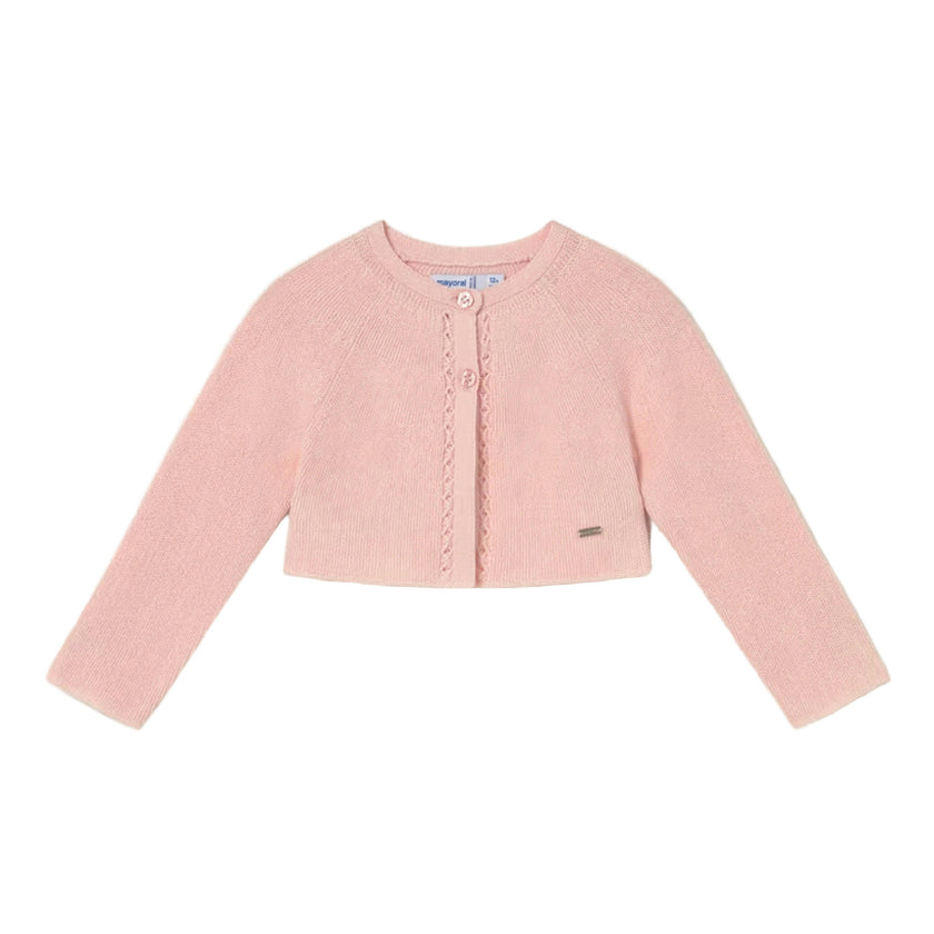 Light Pink Baby Tricot Cardigan