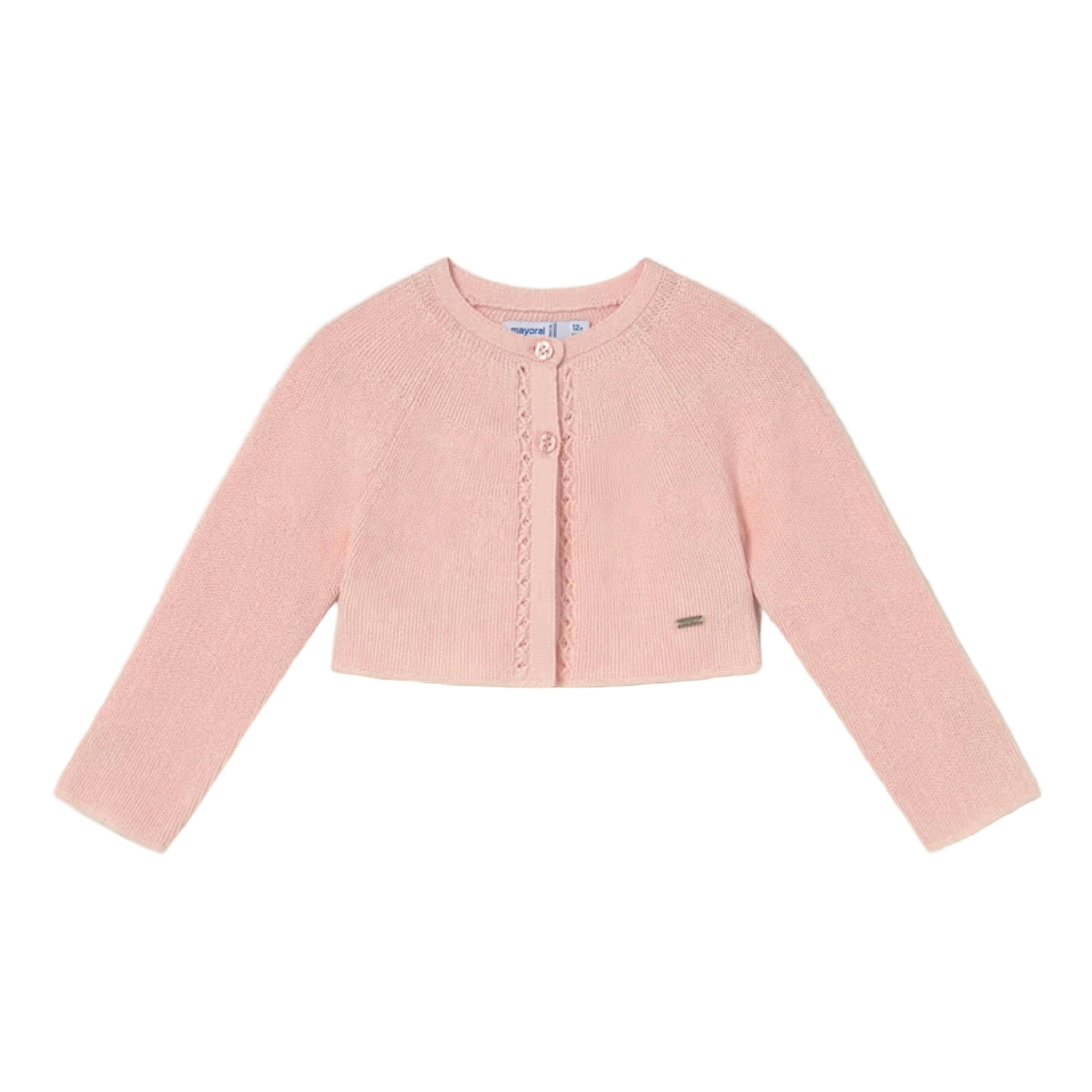 Light Pink Baby Tricot Cardigan