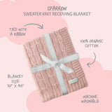SPARROW Sweater Knit Receiving Blanket