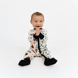 Hat Trick Hockey Bamboo Convertible Baby Pajama