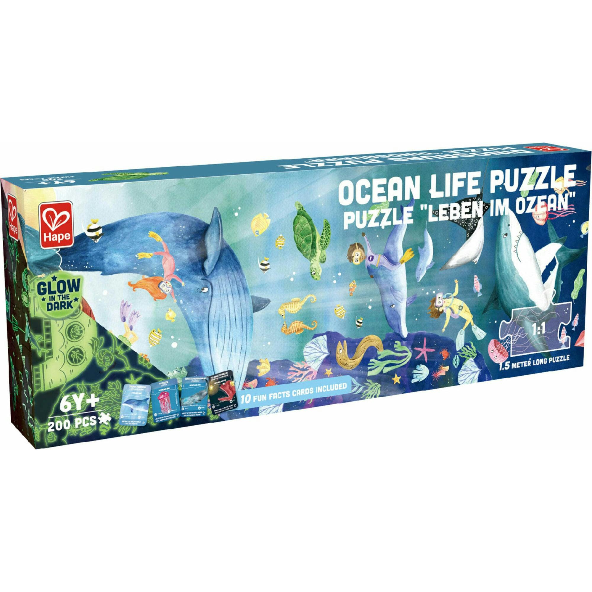 Giant Glow-In-The-Dark Ocean Life Jigsaw Puzzle